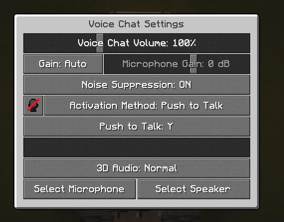 Proximity voice chat